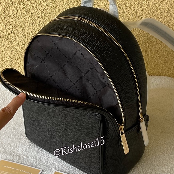 NWT Michael Kors Medium Backpack & Large Phone Wallet Black Set - Picture 10 of 15